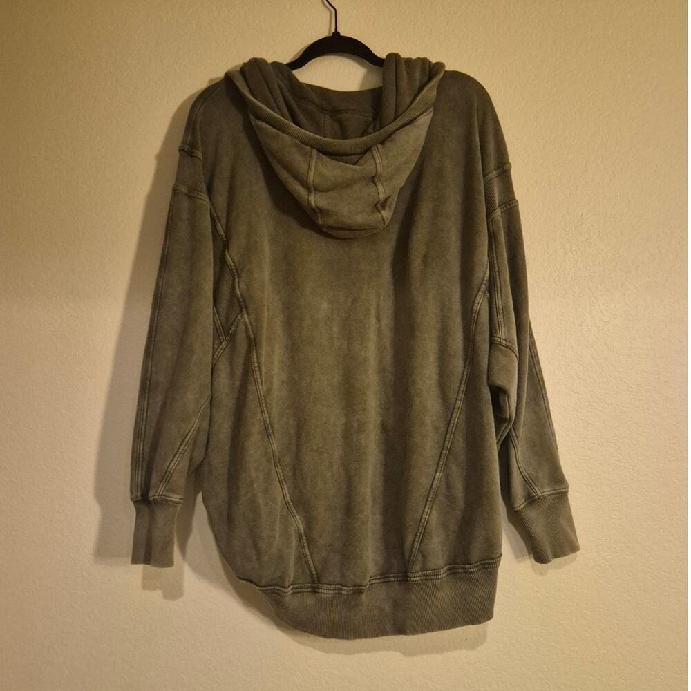 Free People Movement We The Free Camden Hoodie in Olive Green - Picture 8 of 10